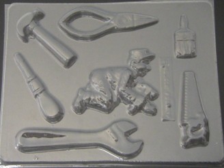 1110 Carpenter Tools Chocolate Candy Mold